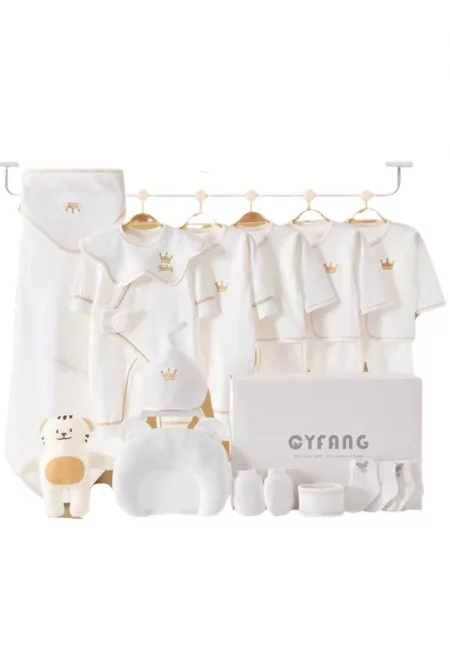 Бебешки комплект S 18 части Crown - Бял