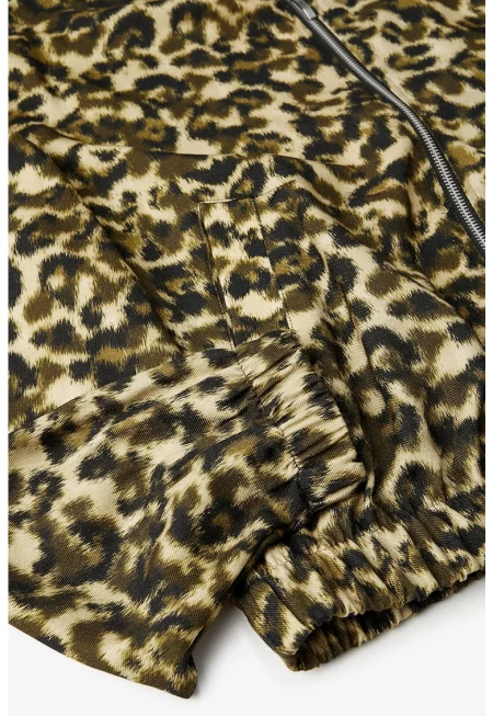 Бомбър яке с животинска шарка