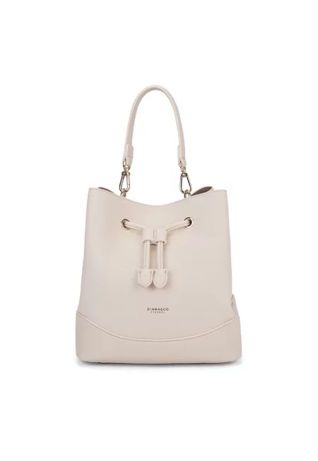 Чанта от еко кожа с лого - Κафе кафяво