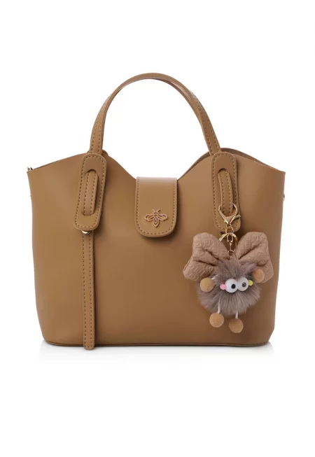 Чанта от екологична кожа с подвижен аксесоар