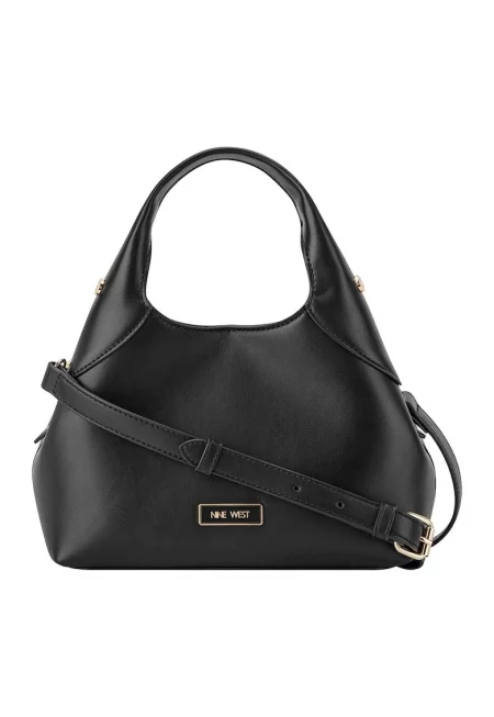 Чанта през рамо от еко кожа - Черен