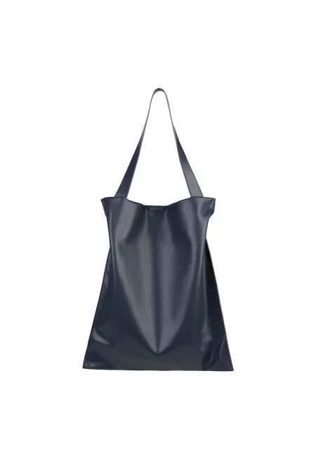 Чанта през рамо от еко кожа - Син