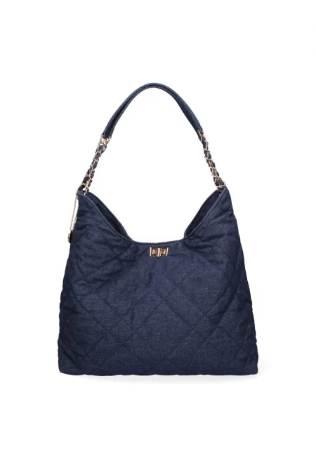 Чанта с дръжка с верижка - Тъмносин