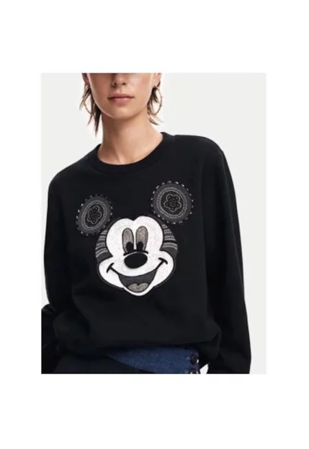 Дамска блуза -  304477874 - Памук - Черен