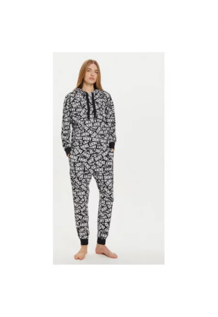 Дамска пижама -  304529290 - Полиестер - Черен
