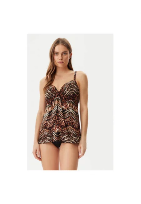 Дамска пижама -  305152732 - Найлон - Кафяв