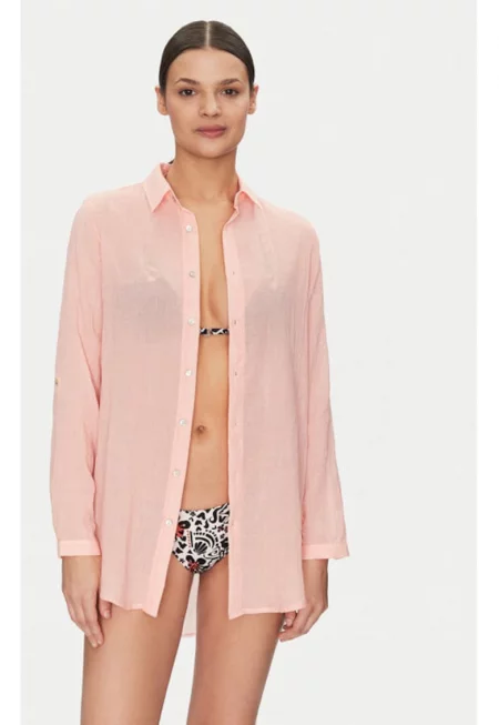 Дамска риза  Полиестер/Памук - Многоцветен - Многоцветен