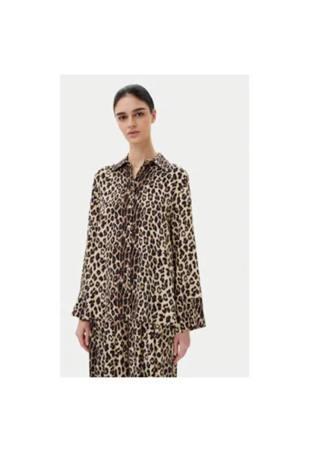 Дамска риза  TD1430 - Вискоза - Бежов