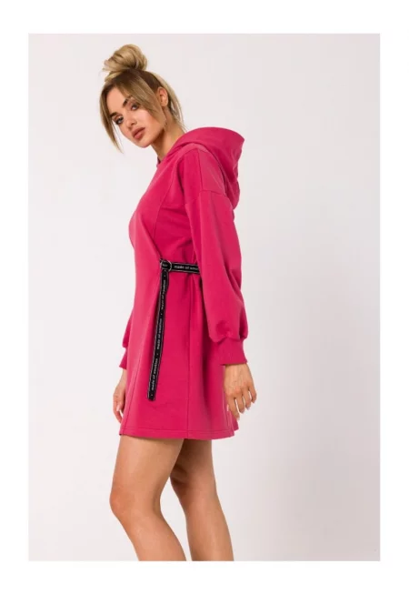 Дамска рокля - Памук - M32`45436 - Розово