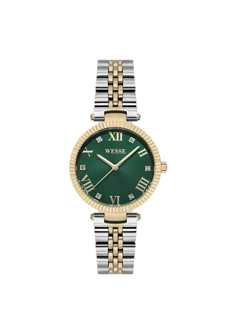 Дамски часовник  модел WWL111905 - стомана - 33мм - сива каишка - кварцов механизъм - водоустойчив 5 ATM