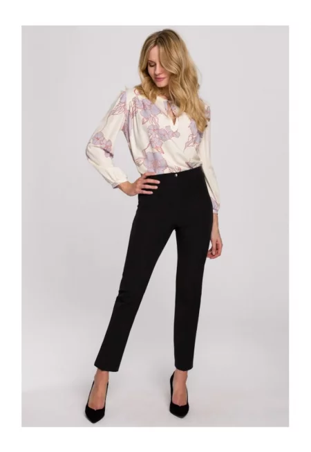 Дамски елегантен панталон Маковер Куфач черен