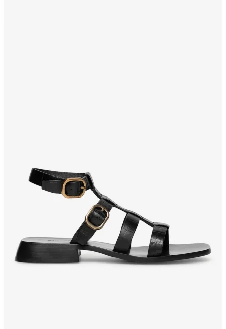 Дамски сандали  5905588343783 - Естествена кожа - Черни