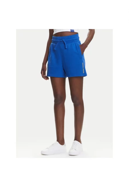 Дамски спортни шорти  RL800008 - Памук/Полиестер - Син - Син