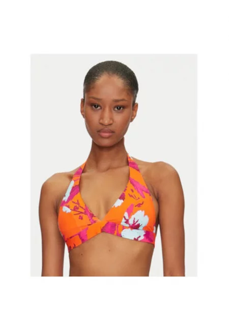 Дамско горнище на бански  C16VQF A01 - Полиамид/Еластан - Оранжев