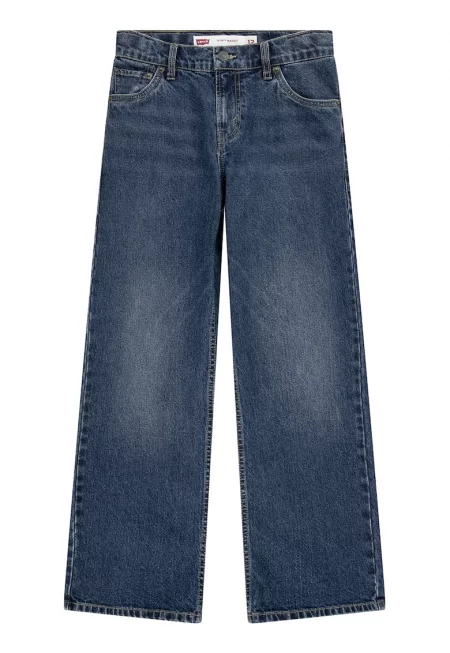 Дънки с ниско дъно - Тъмносин