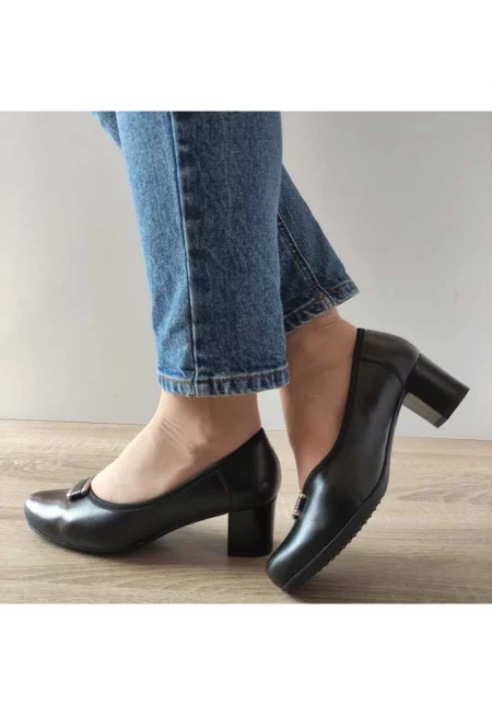 Елегантни дамски обувки  9717.2198 Black - Черни - Черен