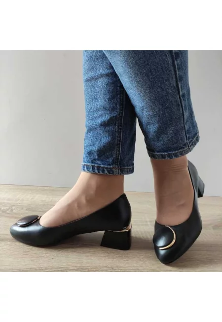 Елегантни дамски обувки  E1481 2198 Black - Черни - Черен