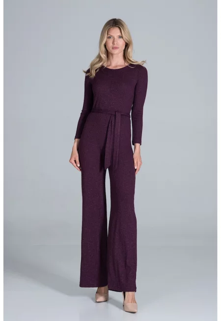 Гащеризон -  плетен - лилав - полиестер -