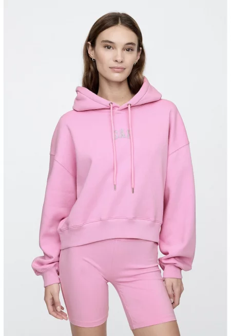 Худи с лого - Розово