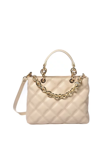 Капитонирана кожена чанта през рамо