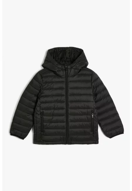 Капитонирано зимно яке с качулка