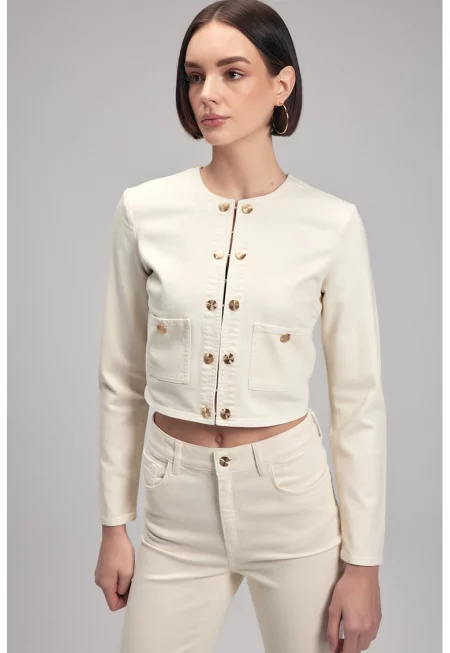 Късо дънково яке