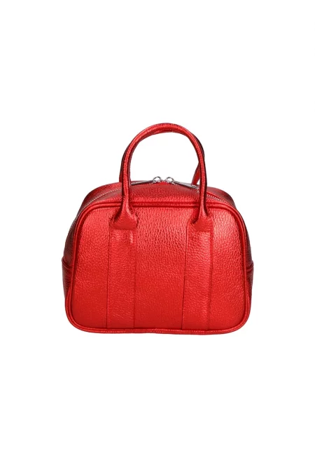 Кожена чанта - Тъмночервен