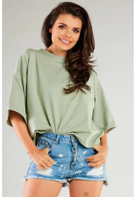 Лека блуза с три четвърти ръкави - Един размер