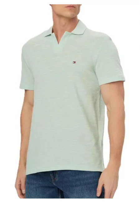 Мъжка поло тениска  SLUB OXFORD PIQUE REG POLO - Памук - Зелен - Зелен