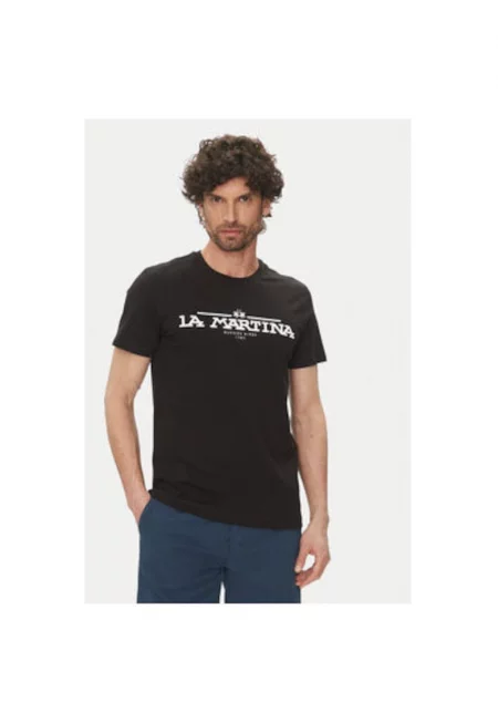 Мъжка тениска  MAR304 JS206 - Памук - Черен - Черен
