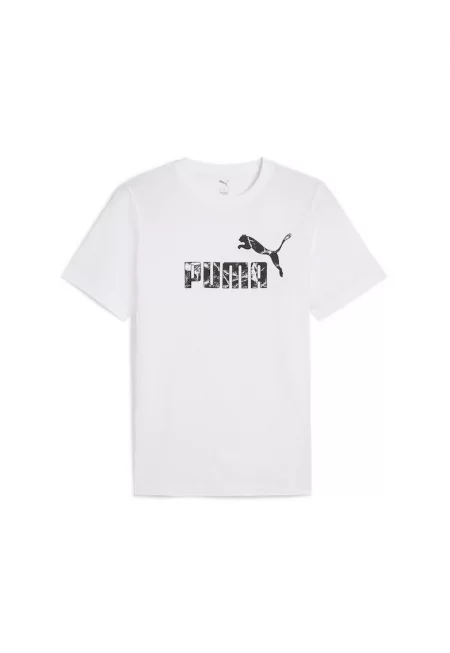 Мъжка тениска  тениска с лого с графика № 1 - 684824-02 - XS INTL - бяла