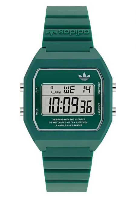 Мъжки часовник  Digital Two - зелен - каишка от смола - водоустойчивост 5 ATM