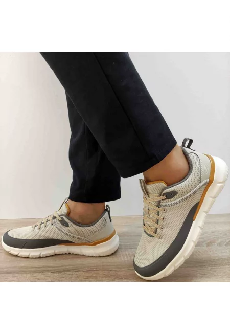 Мъжки спортни обувки  210573 Ntgy - 39.5 - бежови