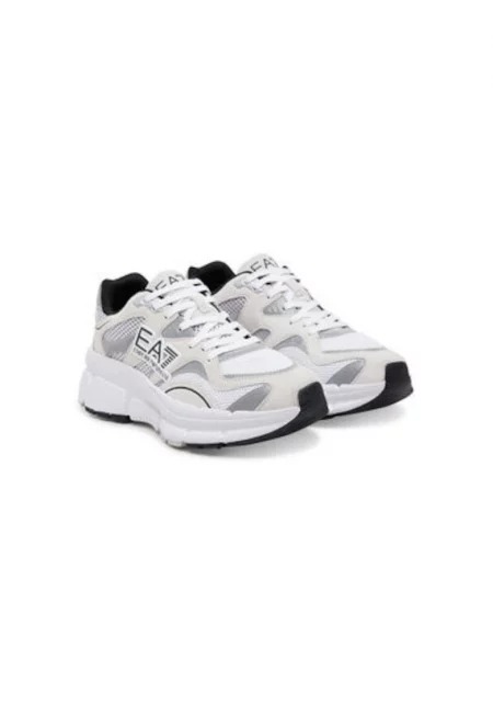 Мъжки спортни обувки - X8X237 XK425 -  Emporio Armani - Текстил - Бял