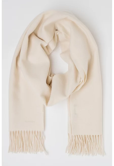 Мериносов кръгъл шал с ресни