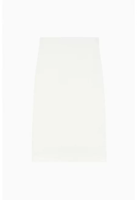 name:  Миди пола - с висока талия - Бяла -