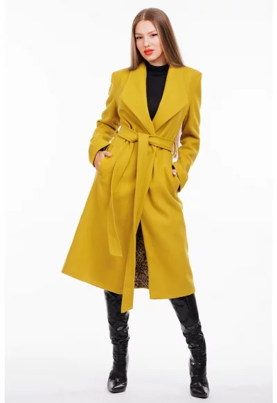 Палто със скосени джобове