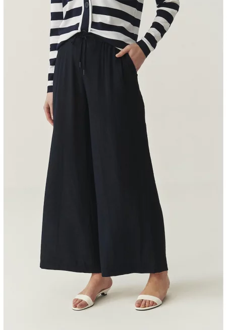 Панталон с висока талия - Черен