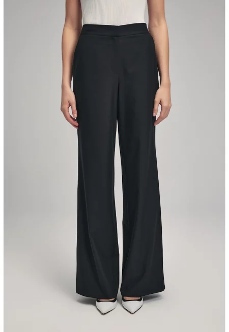Панталон с висока талия - Черен