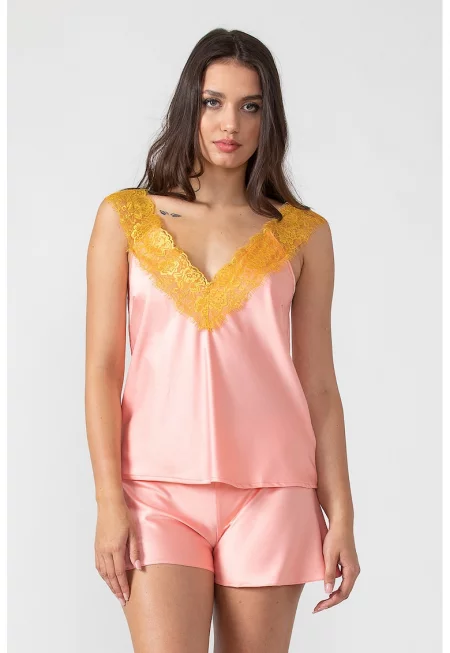 Пижама с детайли от дантела Pearl - En Prive
