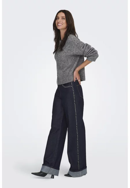 Прави дънки с висока талия