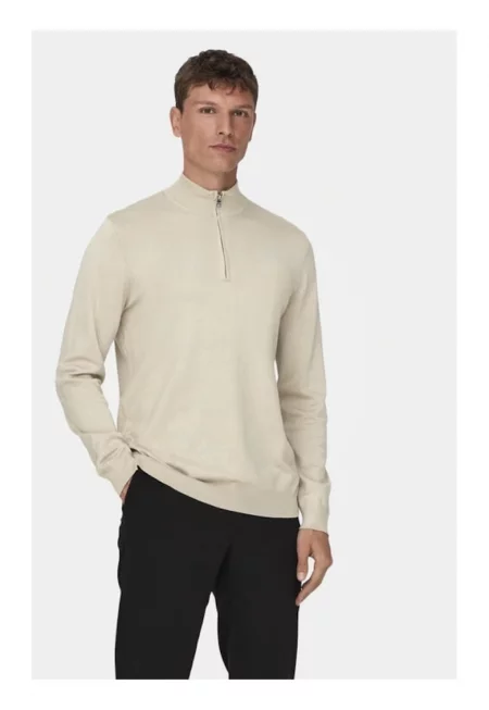 Пуловер  Wyler 22021264 бежов стандартен крой - вискоза
