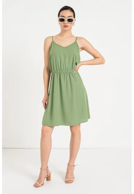 Рокля с лен Milo с шпиц