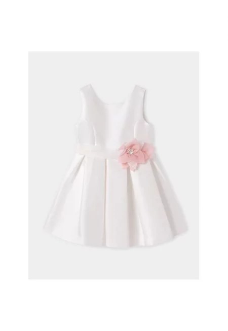 Рокля за момиче -  34732 - Полиестер - Екрю