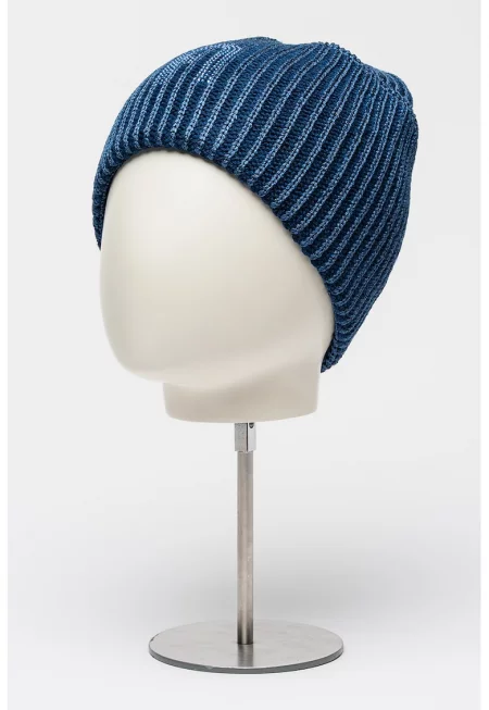 Шапка Delizia с вълна и декоративни камъни