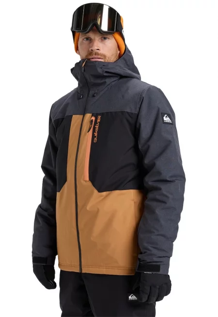 Ски яке Dawson с качулка - Черен/Персийски портокал/Антрацитно сиво