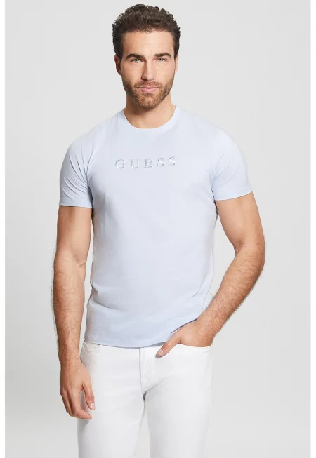 Слим тениска с бродирано лого