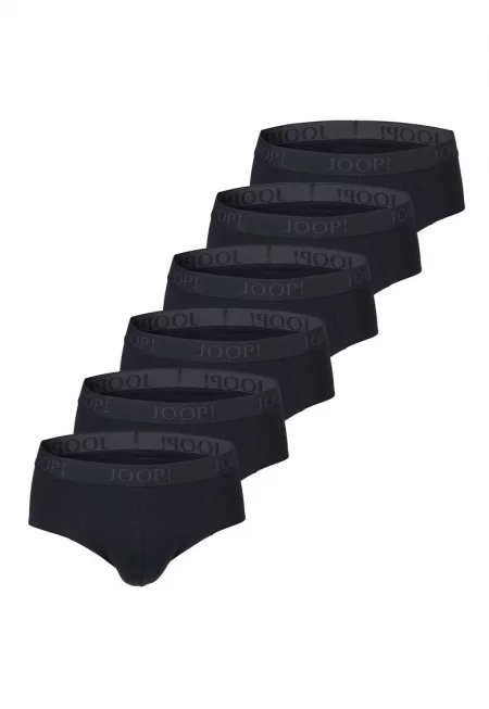 Слипове с памук - 6 чифта - Черен