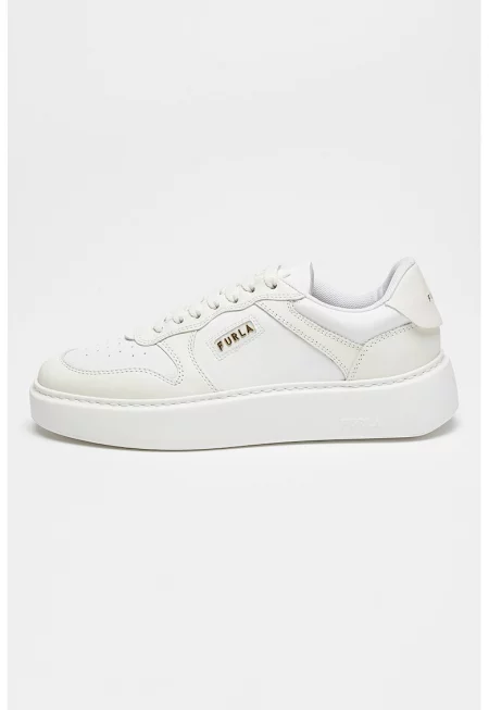 Спортни обувки от кожа и еко кожа - Бял