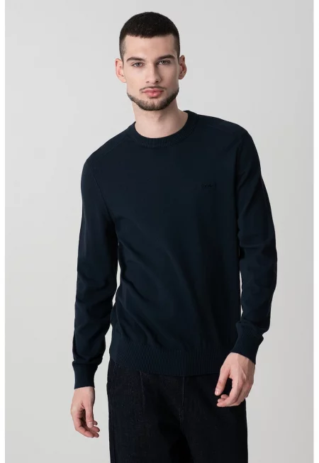 Суитшърт Asac с лого - Тъмносин